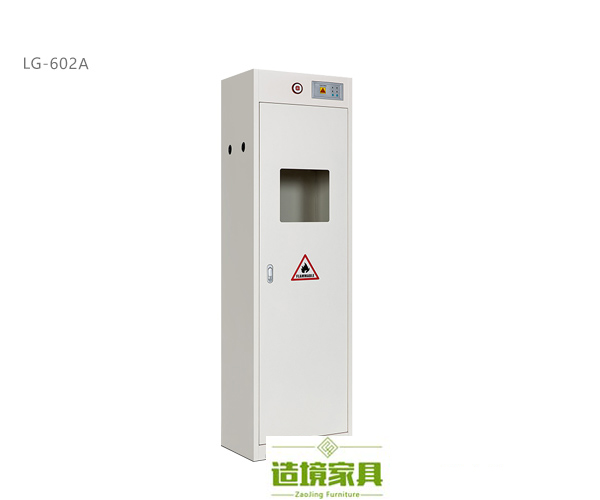 武汉钢瓶柜LG-602A单瓶，武汉防爆钢瓶柜LG-602A灰白，武汉实验室设备