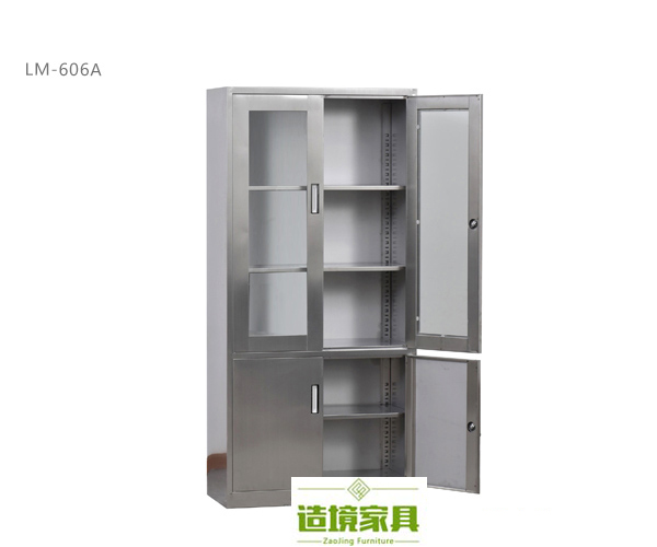 武汉不锈钢柜，武汉不锈钢药品柜LM-606A，武汉不锈钢试剂柜